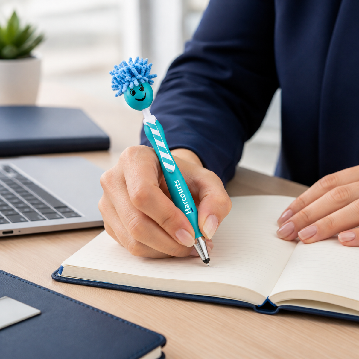 Pen: 3-in-1 Smiley Screen Cleaner Pen (pack of 5)