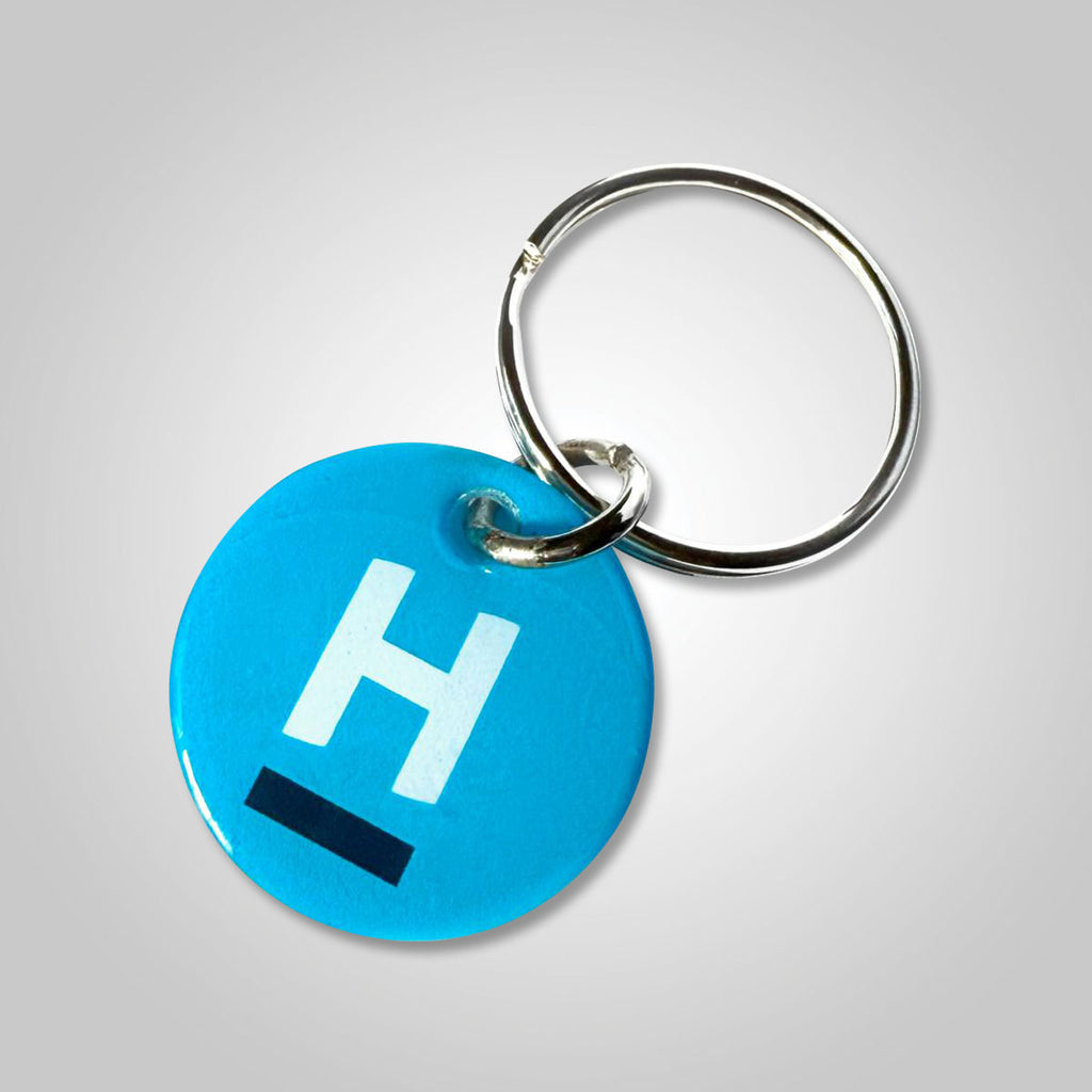 Key Ring: Cyan (Pack of 10)