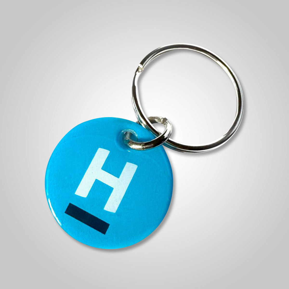 Key Ring: Cyan (Pack of 10)