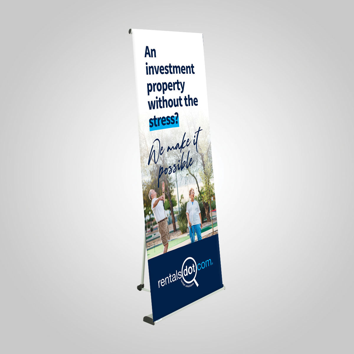 Ex-T Pull-Up Banner (RentalsDotCom) We Make It Possible