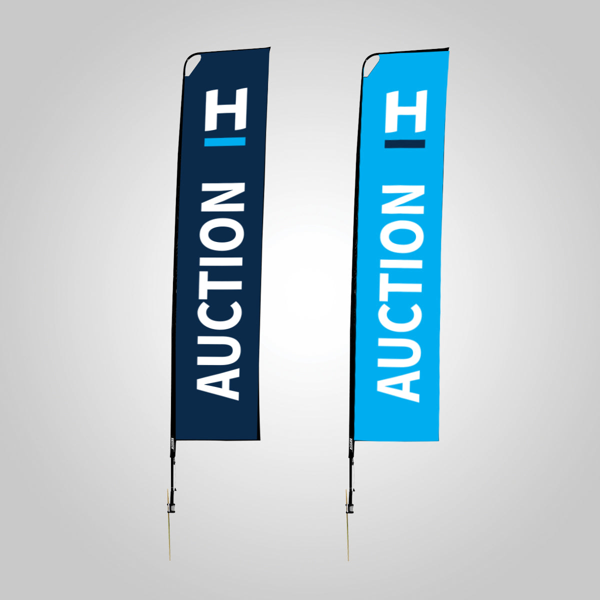 Auction Double Sided Feather Banners