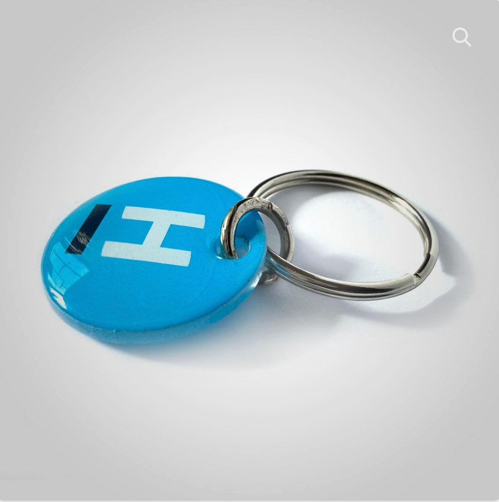Keyring: Cyan (Pack of 10)