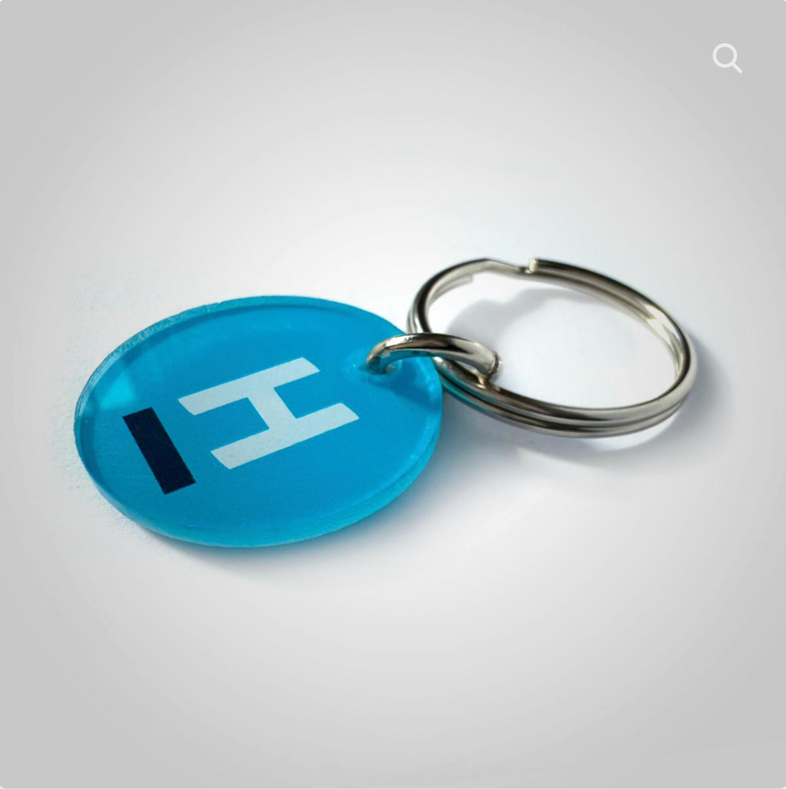 Keyring: Cyan (Pack of 10)