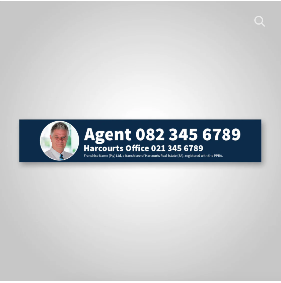 Decals - Agent Details (900mm x 600mm boards)