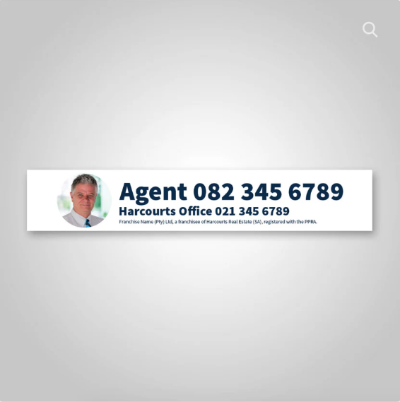 Decals - Agent Details (900mm x 600mm boards)