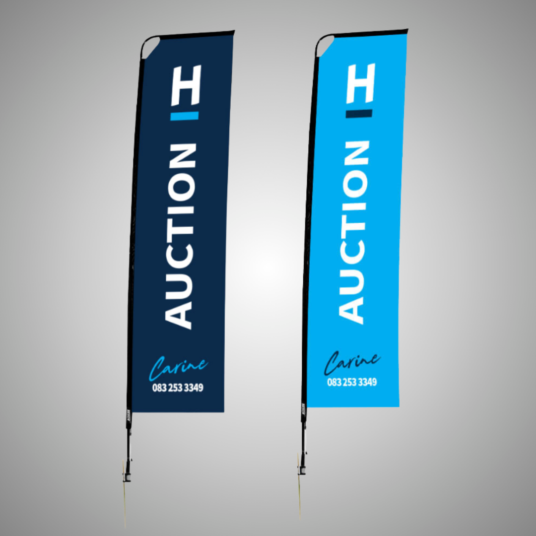 Feather Banner - Auction (Personalised)