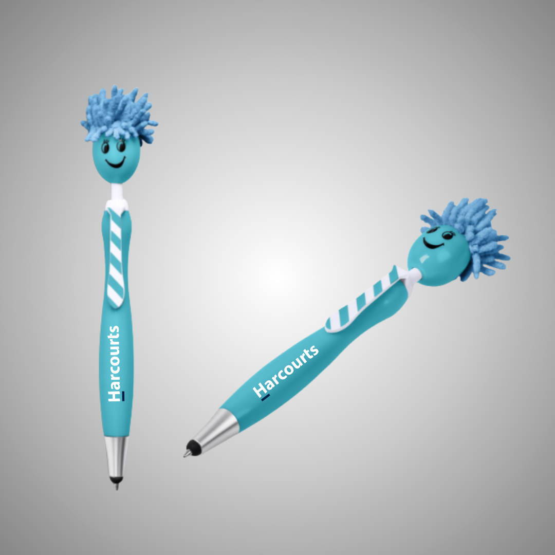 Pen: 3-in-1 Smiley Screen Cleaner Pen (pack of 5)