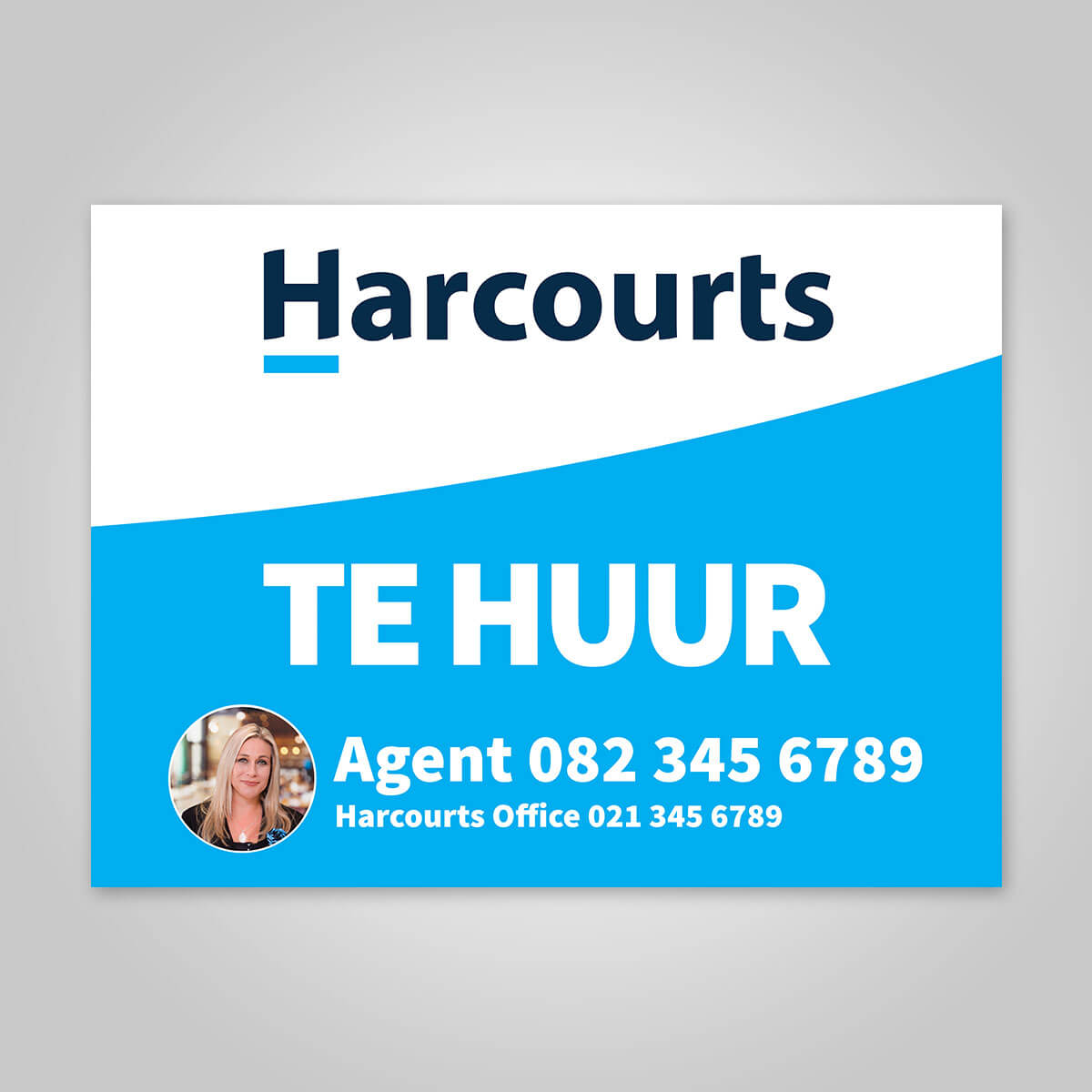Boards - 450mm x 600mm (Landscape) with printed agent details