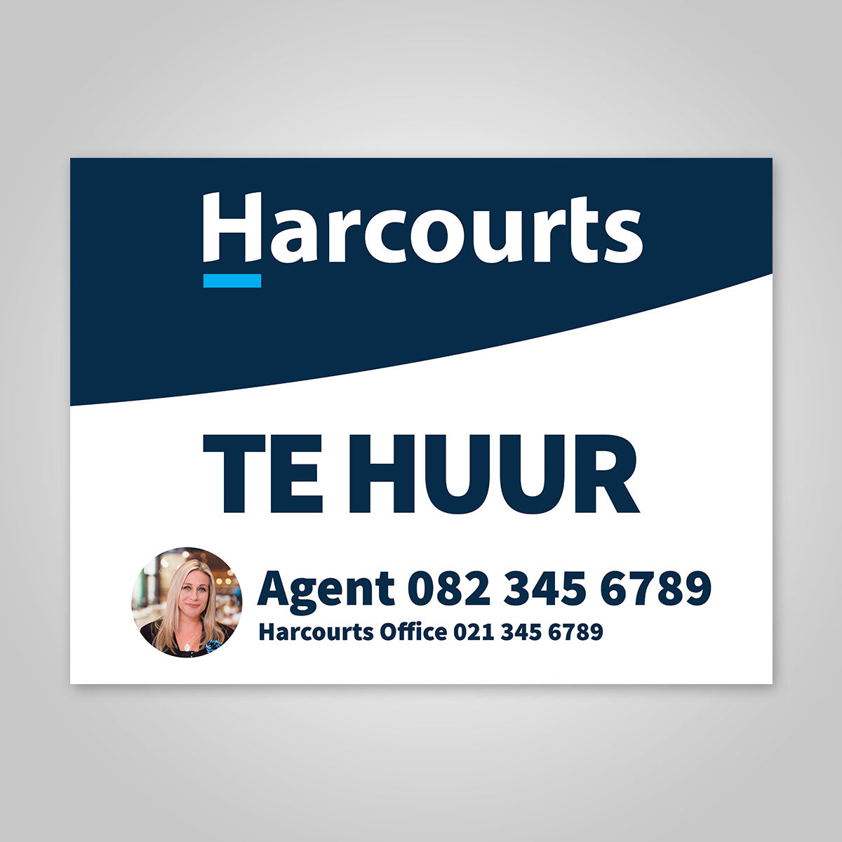 Boards - 450mm x 600mm (Landscape) with printed agent details