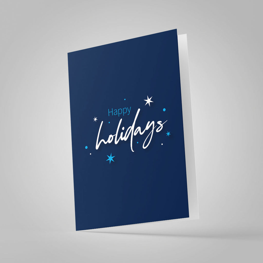 Happy Holidays - Navy
