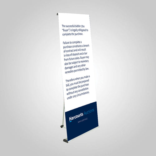 Auction Terms & Conditions Ex T Pull Up Banner